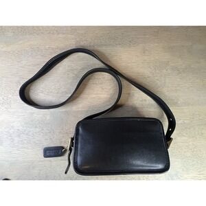 Vintage Coach Legacy Top of Counter #9167 Black Leather Crossbody Purse With Tag